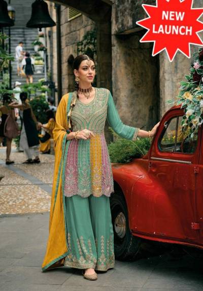 EB BARBIE BY OS DESIGNER CHINON SALWAR SUIT WHOLESALER IN INDIA